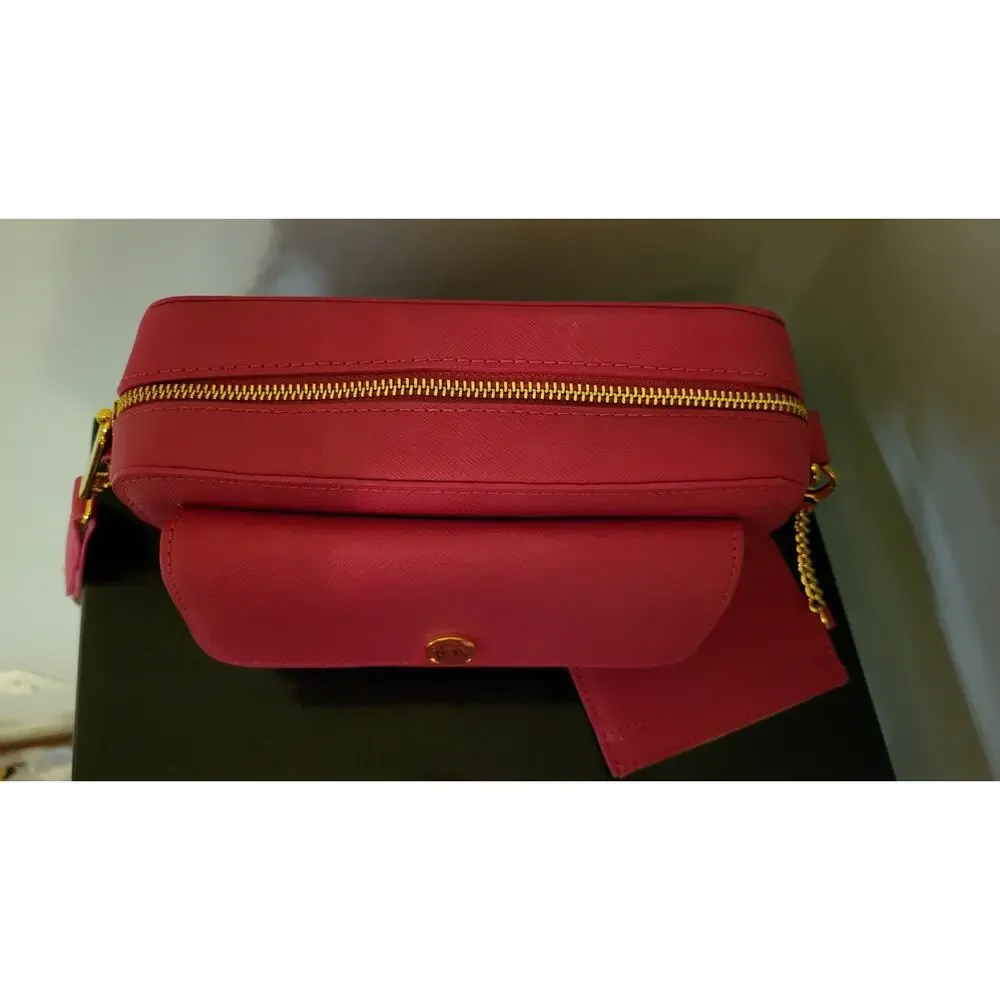 Joy Clean & Chic Saffiano Leather Crossbody Bag Beautiful Pink w/Card Holder